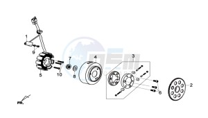 GTS 125I drawing IGNITION / STARTER CLUTCH