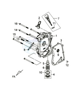 TONIK 125 drawing CRANKCASERIGHT