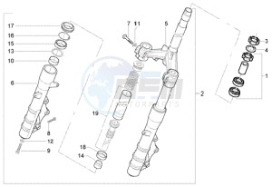 X9 500 Evolution (abs) drawing Fork