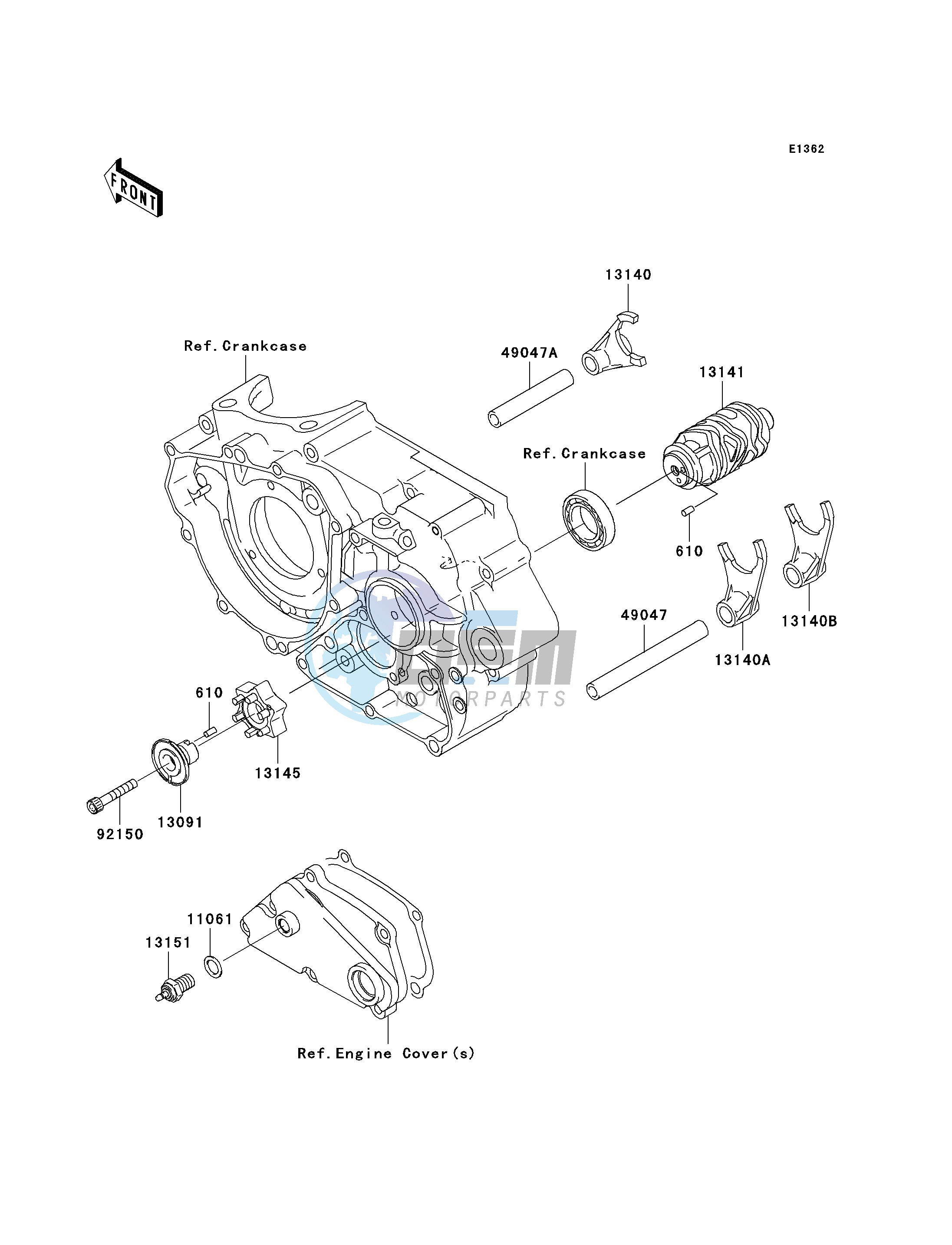 GEAR CHANGE DRUM_SHIFT FORK-- S- -