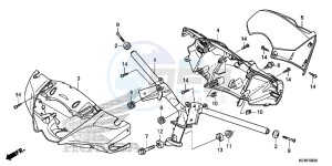 SH125DSE SH125DS UK - (E) drawing STEERING HANDLE/HANDLE COVER