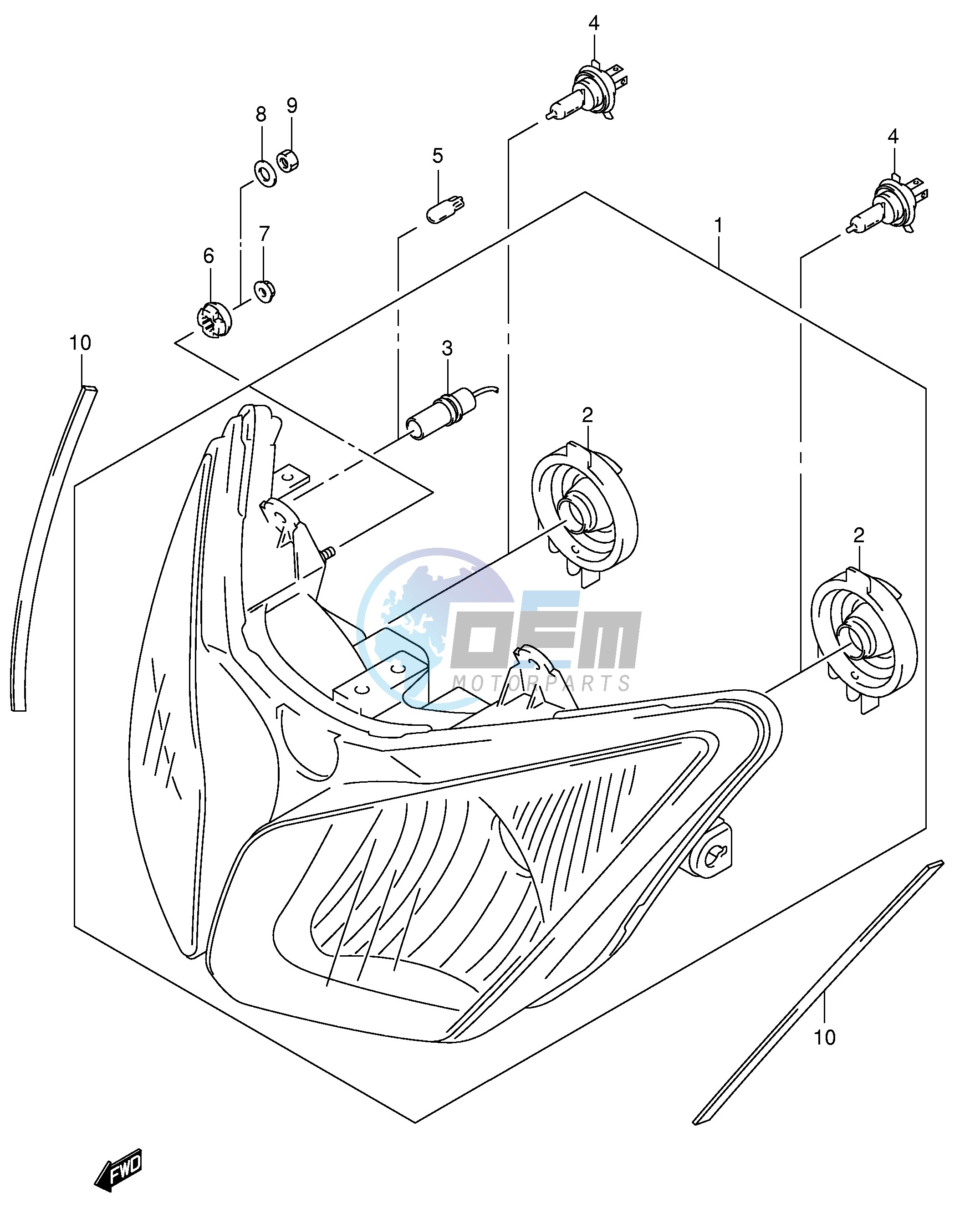 HEADLAMP (E19,P37)