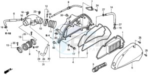 SES150 125 drawing AIR CLEANER