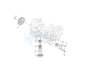 YP R X-MAX 125 drawing OIL PUMP