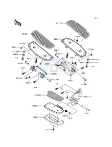 VN 1500 L [VULCAN 1500 NOMAD FI] (L1) [VULCAN 1500 NOMAD FI] drawing FOOTRESTS