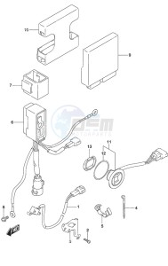 DF 40A drawing PTT Switch/Engine Control Unit