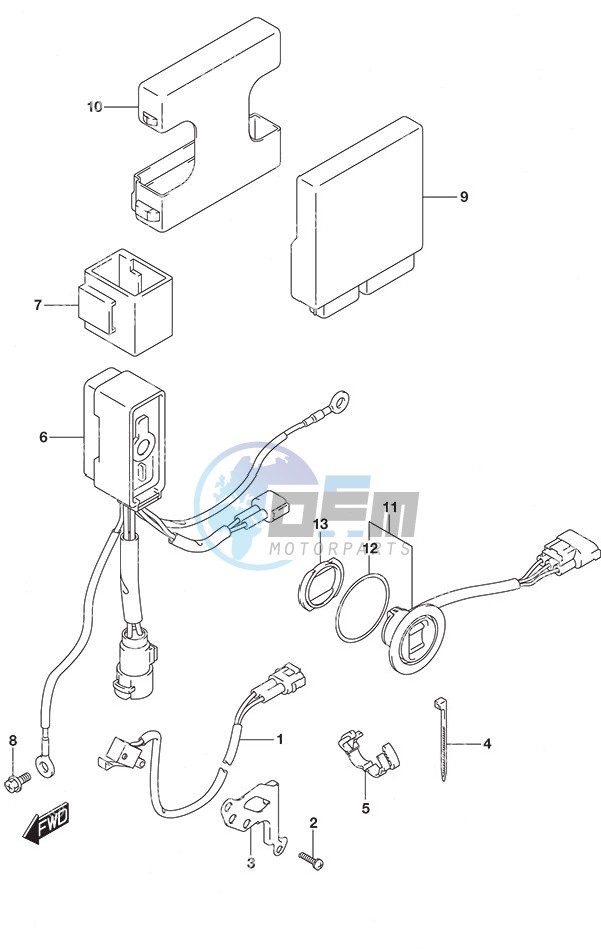 PTT Switch/Engine Control Unit