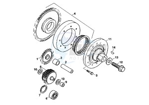 V RAPTOR 1000 drawing STARTER CLUTCH