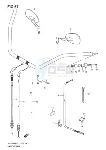 VL1500 BT drawing HANDLEBAR