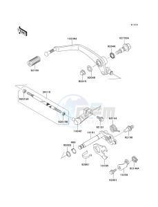 VN 800 A [VULCAN 800] (A10-A11) [VULCAN 800] drawing GEAR CHANGE MECHANISM