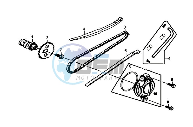 CAM SHAFT-CYL. HEAD L. SIDE COVER / ALLO 50 (25 KM/H) (AJ05WA-NL) (L8-M0)