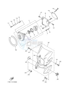 XT250 XT250D SEROW (1YB3) drawing HEADLIGHT