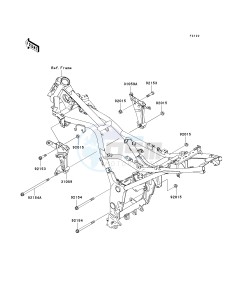 EX250 J [NINJA 250R] (J8F-J9FA) J9F drawing ENGINE MOUNT