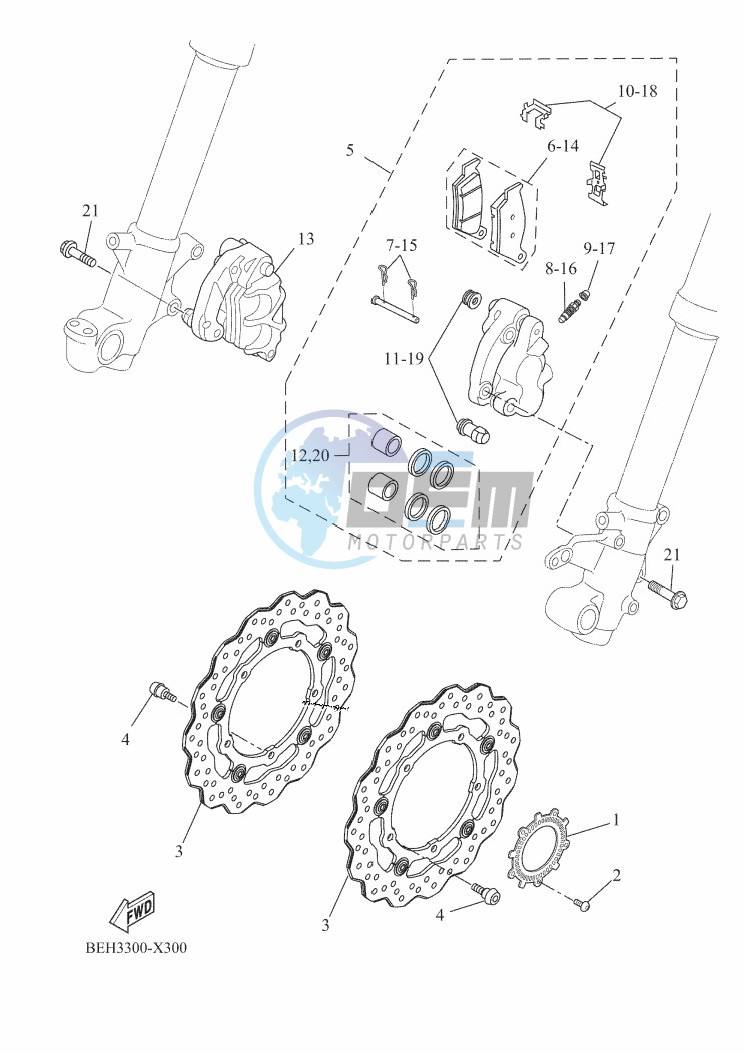 FRONT BRAKE CALIPER