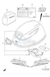 DF 20A drawing Engine Cover