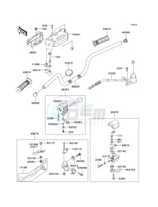 KLF 300 C [BAYOU 300 4X4] (C15-C17 C17 CAN ONLY) [BAYOU 300 4X4] drawing HANDLEBAR