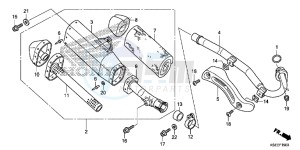 CRF150RBE CRF150RB Europe Direct - (ED) drawing EXHAUST MUFFLER