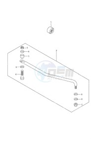 DF 9.9 drawing Drag Link - w/Power Tilt