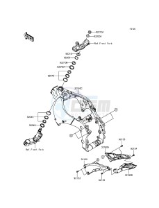 NINJA ZX-10R ABS ZX1000KFF FR XX (EU ME A(FRICA) drawing Frame