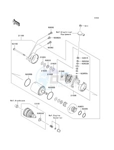 JT 1500 B [ULTRA 250X] (B7F-B8F) B8F drawing STARTER MOTOR