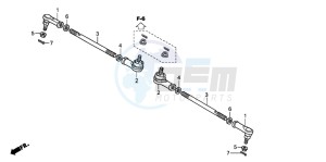 TRX400FA FOURTRAX AT drawing TIE ROD