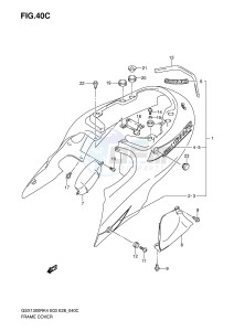 GSX1300R (E3-E28) Hayabusa drawing FRAME COVER (GSX1300RZK6)