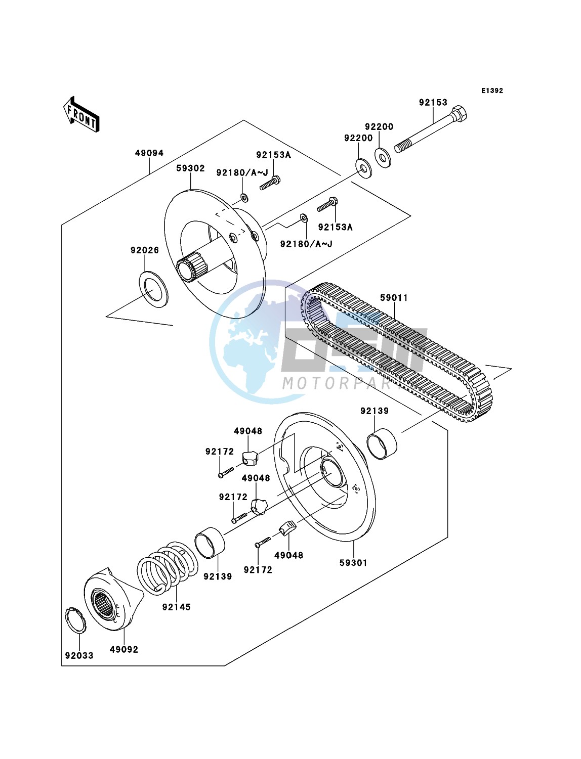 Driven Converter/Drive Belt