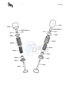 KZ 550 A (A3-A4) drawing VALVES -- 82-83 A3_A4- -