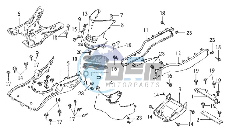 FOOTREST / FRAME COWLING