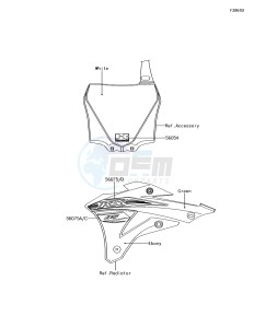 KX85-II KX85DGF EU drawing Decals