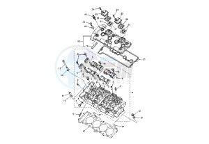 YZF R1 1000 drawing CYLINDER HEAD