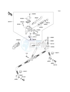 KVF 650 E [BRUTE FORCE 650 4X4 HARDWOODS GREEN HD] (E6F-E9F) E8F drawing FRONT MASTER CYLINDER