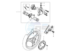 YH WHY 50 drawing FRONT BRAKE CALIPER