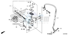 CRF250LF CRF250L E drawing FRONT BRAKE MASTER CYLINDER