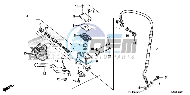 FRONT BRAKE MASTER CYLINDER