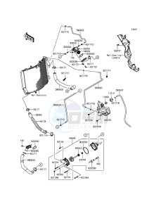 ZZR1400 ABS ZX1400FFF FR GB XX (EU ME A(FRICA) drawing Water Pipe