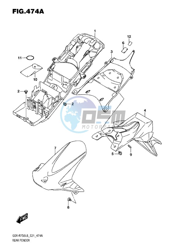 REAR FENDER L6