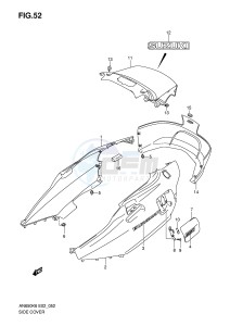 AN650 (E2) Burgman drawing SIDE COVER (AN650K6 K7)