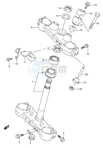 RMX250 (E1) drawing STEERING STEM (MODEL T)