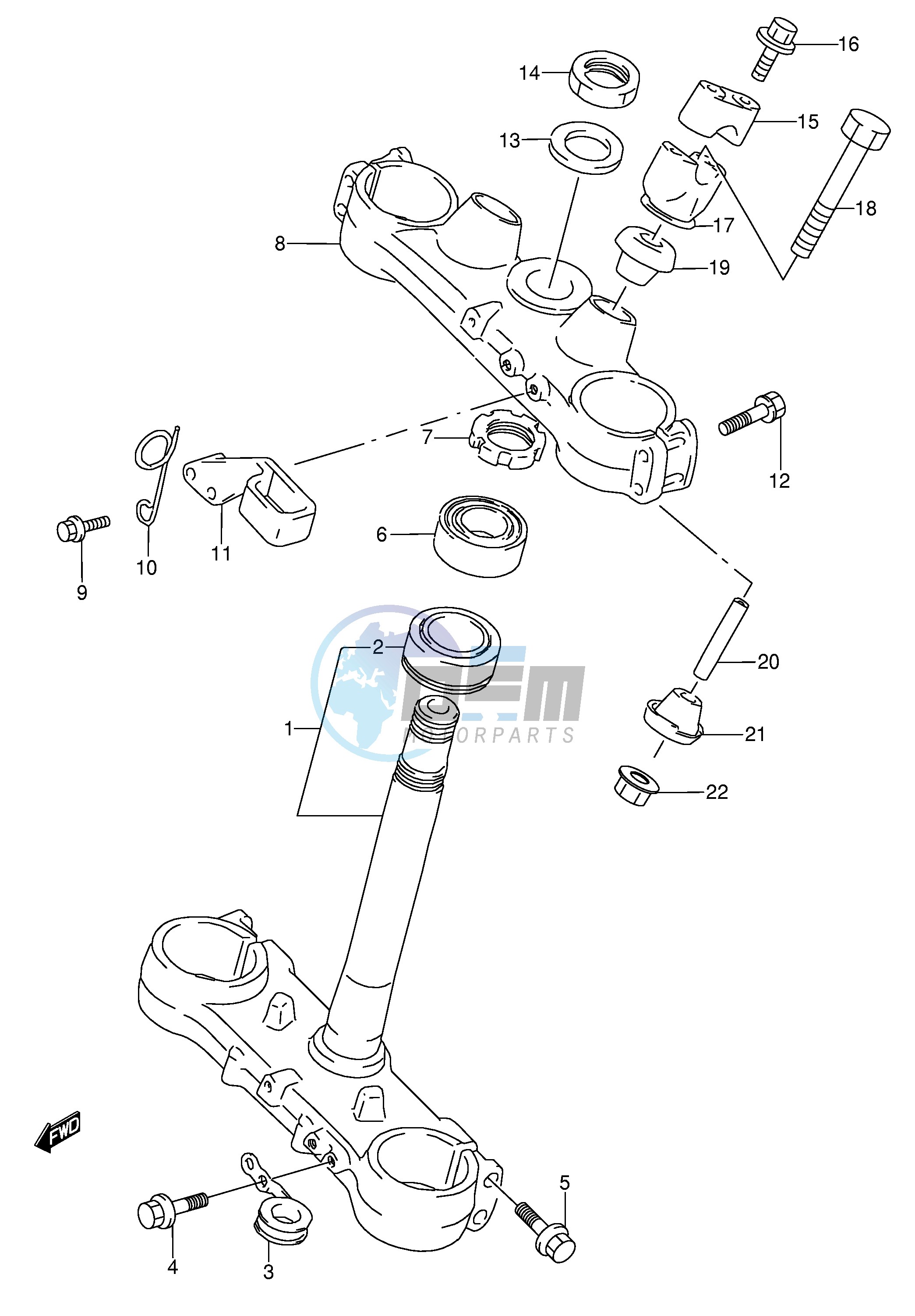 STEERING STEM (MODEL T)