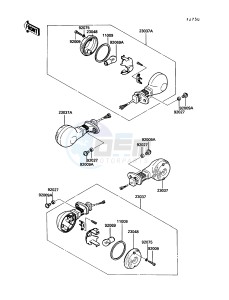 EN 450 A [454 LTD] (A6) [454 LTD] drawing TURN SIGNALS