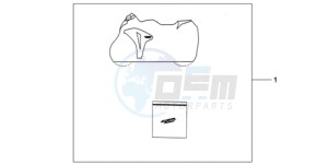 CBR1000RR9 BR / MME - (BR / MME) drawing INDOOR CYCLE COVER