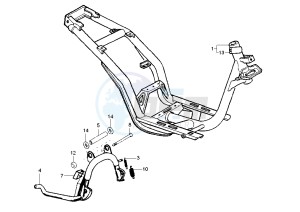 SKIPPER 4T 125-150 drawing Frame - Central Stand