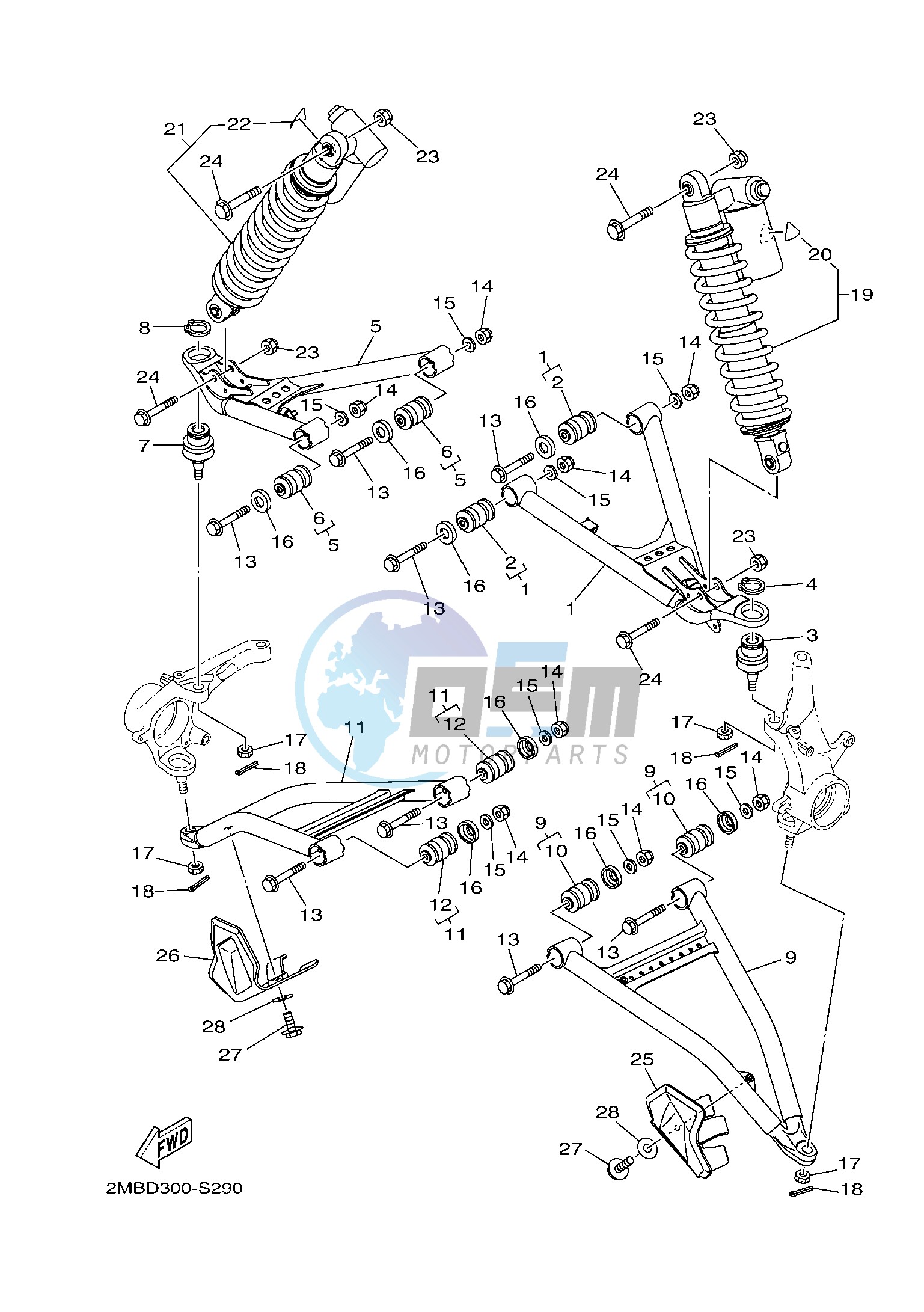 FRONT SUSPENSION & WHEEL