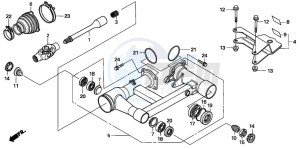 TRX250TM FOURTRAX drawing SWINGARM