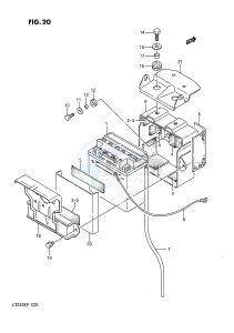 LT230E (E28) drawing BATTERY (MODEL H J)