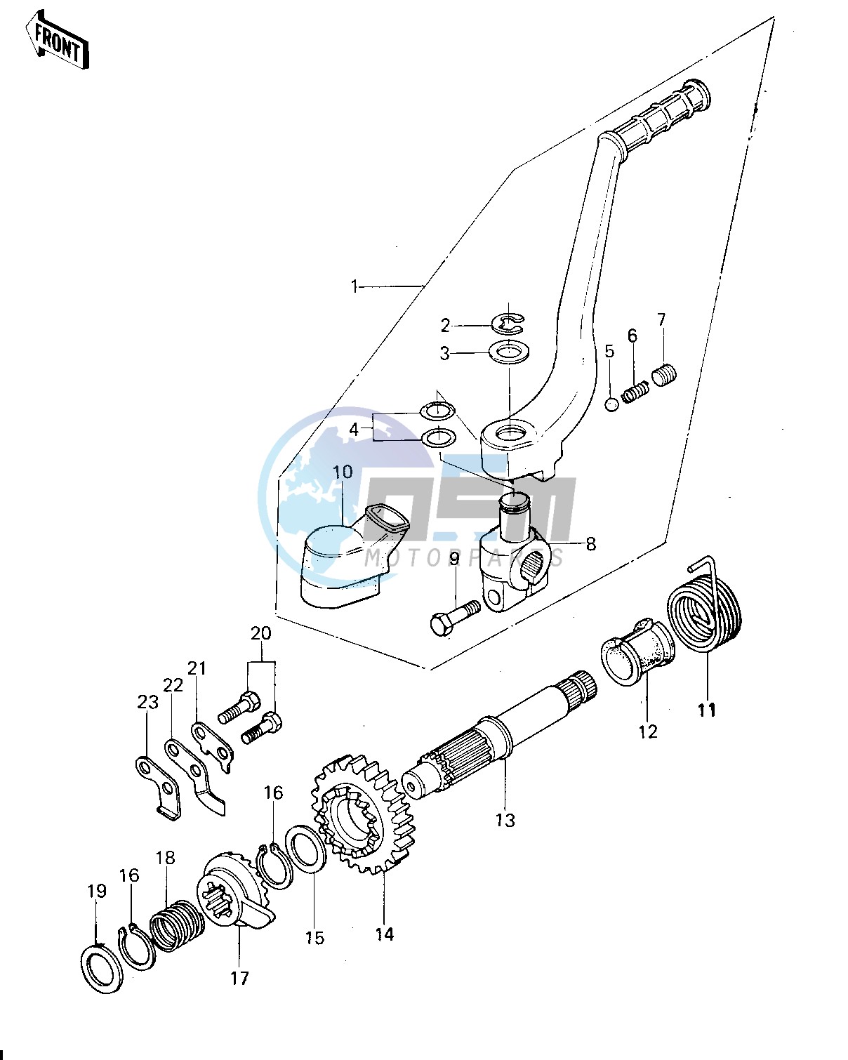 KICKSTARTER MECHANISM -- 78-79- -