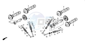 ST1100 drawing CAMSHAFT/VALVE