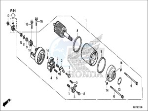 CRF1000DH 2ED - (2ED) drawing STARTER MOTOR