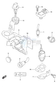 DF 9.9B drawing Sensor/Switch Remote Control